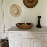 Solid wood fruit basket