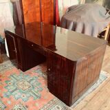 Art Deco desk in Macassar ebony