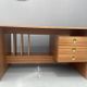 Writing desk, vintage wooden desk, 1980s, Czechoslovakia