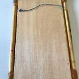 Mirror in rattan and bamboo 56X34