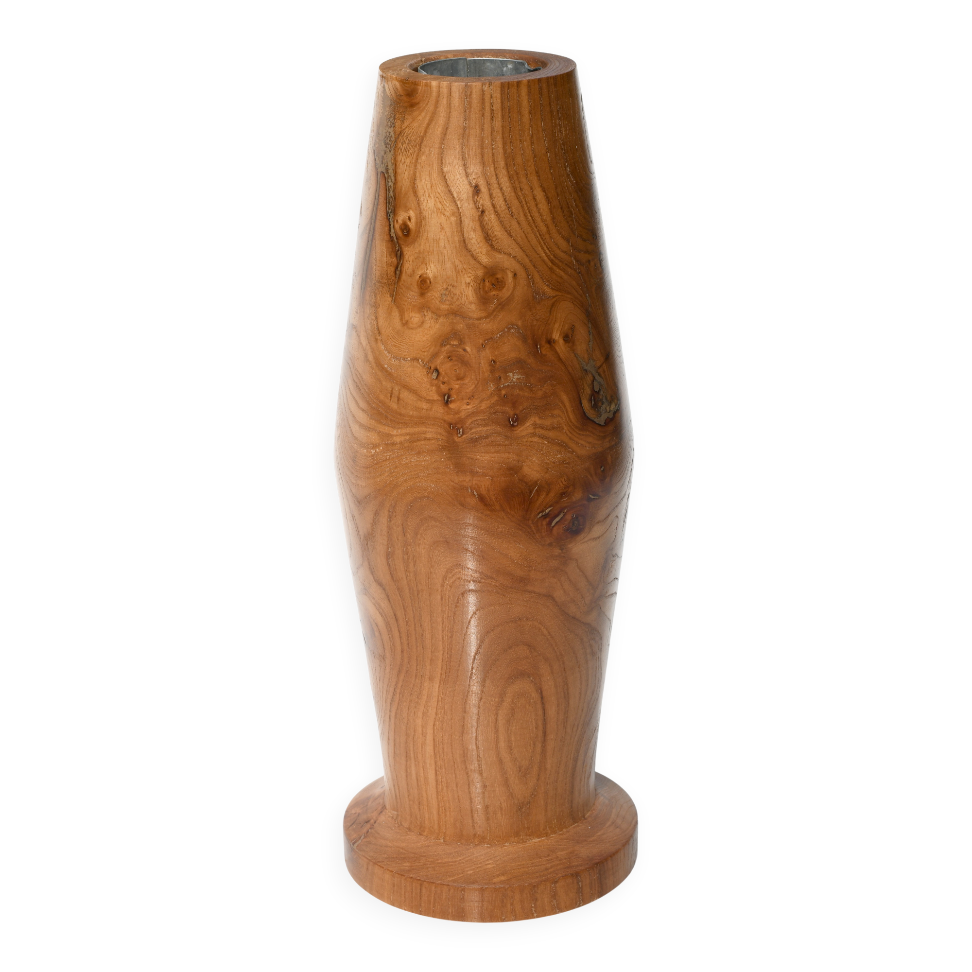 Elm wood vase