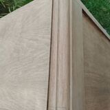 Old vintage chest of drawers with compass feet