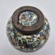 Jean Gerbino (1876-1966) Vallauris – Mosaic earthenware vase with floral decoration