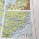 Vintage map Scandinavia Norway Sweden Finland 43x43cm from 1950