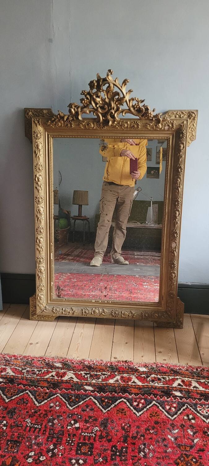 Large Edmond pedimented mirror