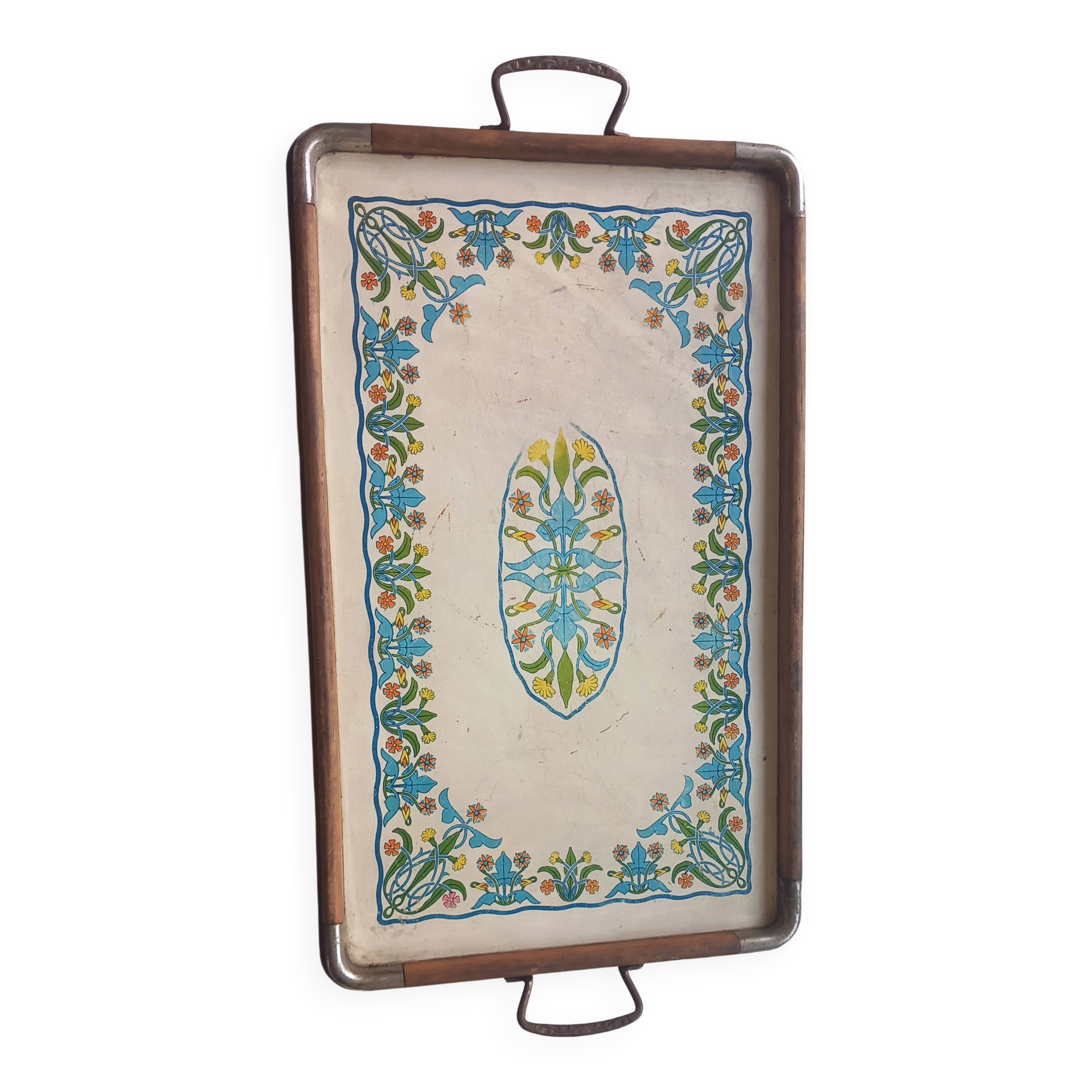 Petit plateau cuisine ancien en bois