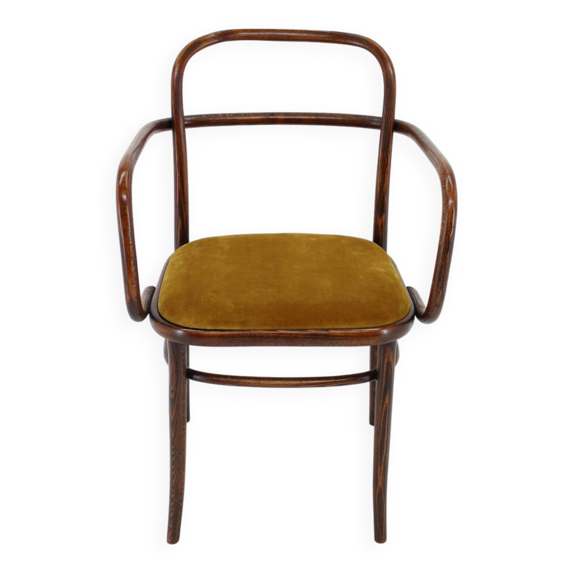 1970s Beech Bentwood Chair by Ton, Czechoslovakia