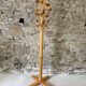 Solid pine coat rack, 1980