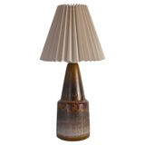 Unique Scandinavian Modern Brutalist Ceramic Table Lamp by Tilgmans, Sweden