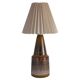 Unique Scandinavian Modern Brutalist Ceramic Table Lamp by Tilgmans, Sweden