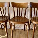 set of 6 bentwood bistro chairs from the 1950s