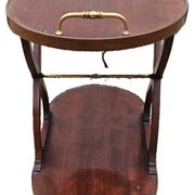 60s Mahogany Rolling Serving Trolley