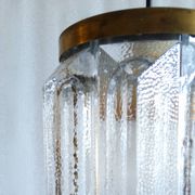 Scandinavian brass and glass pendant for Reijmyre by Paul Kedelv