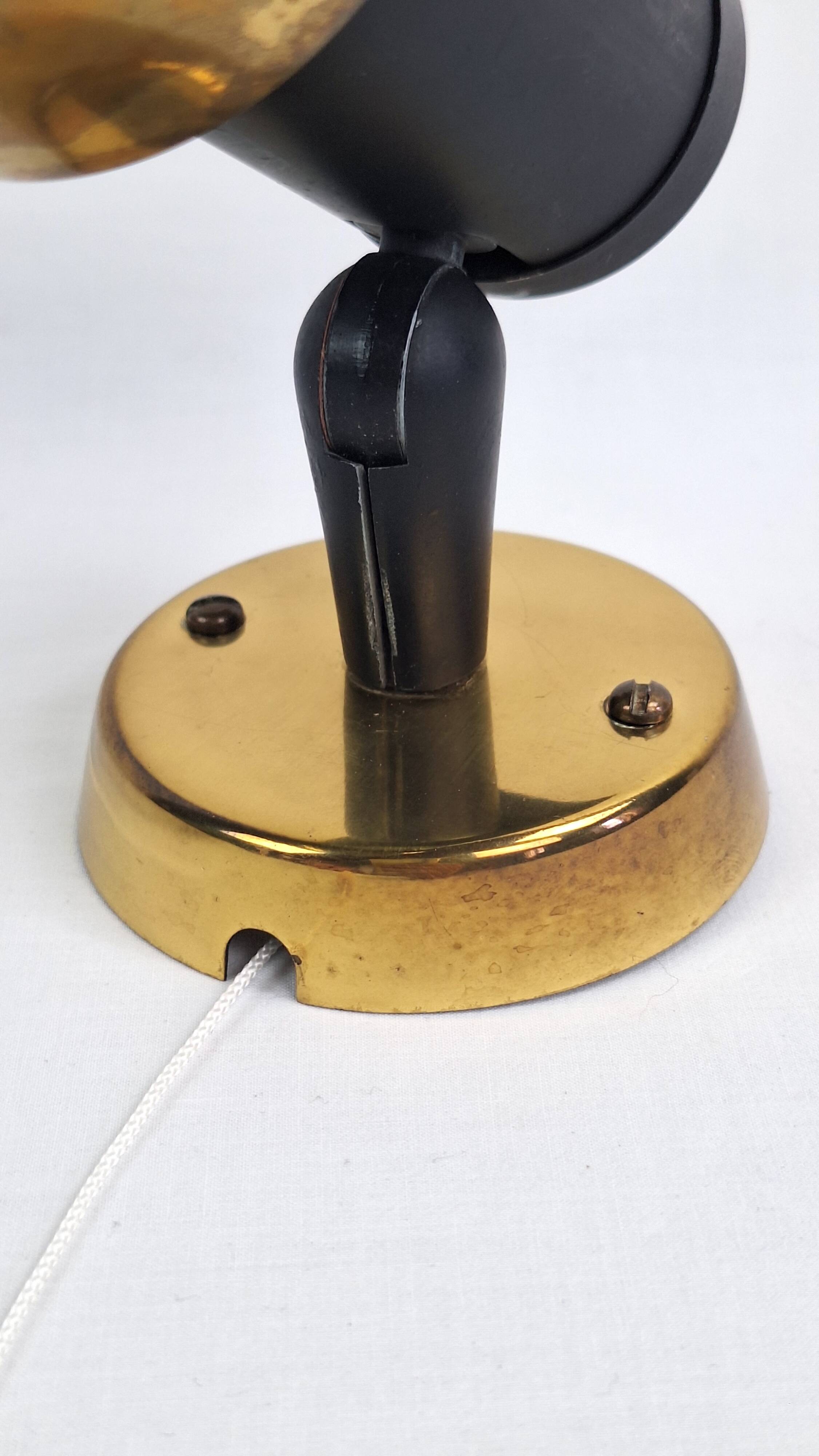 Pair of adjustable Zodiac wall lights, 1960