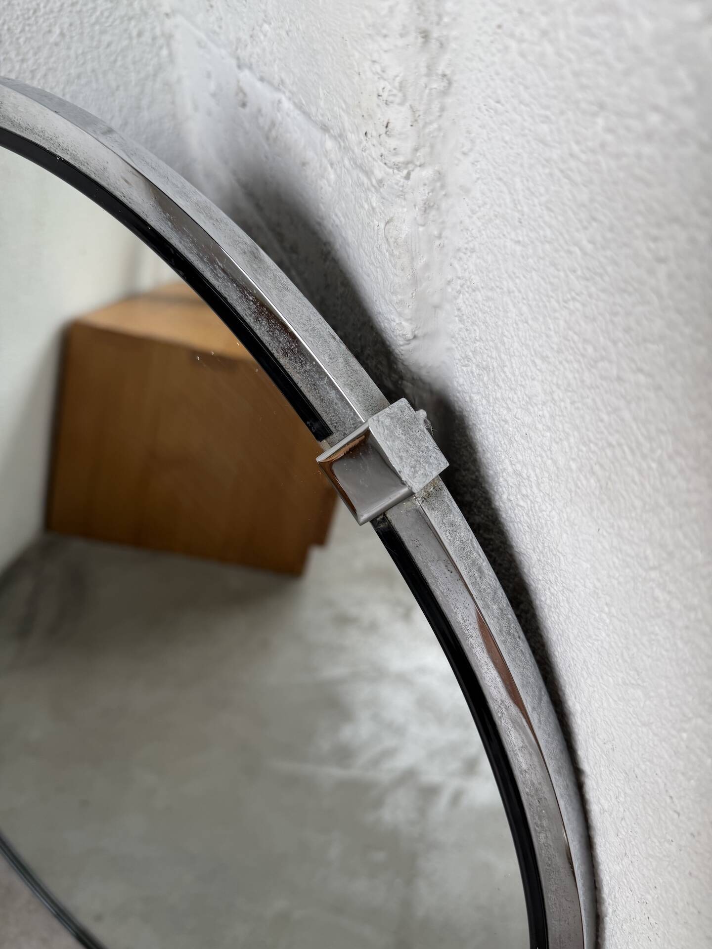 Round metal mirror 1970