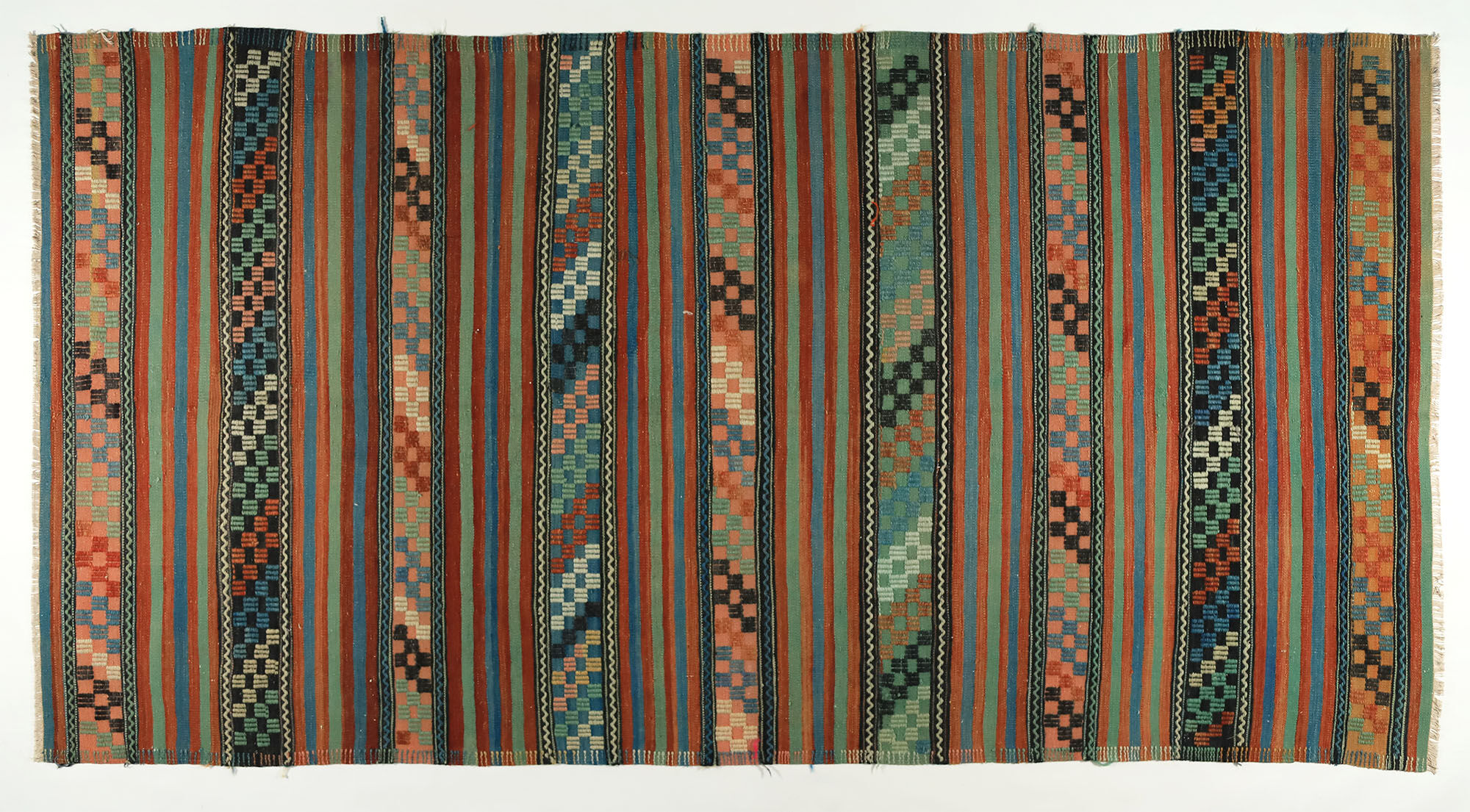 Anatolian handmade kilim rug 294 cm x 150 cm