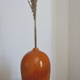 Vase or handmade soliflore terracotta color, minimalist design