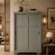 Parisian Art Deco wardrobe with sliding doors.