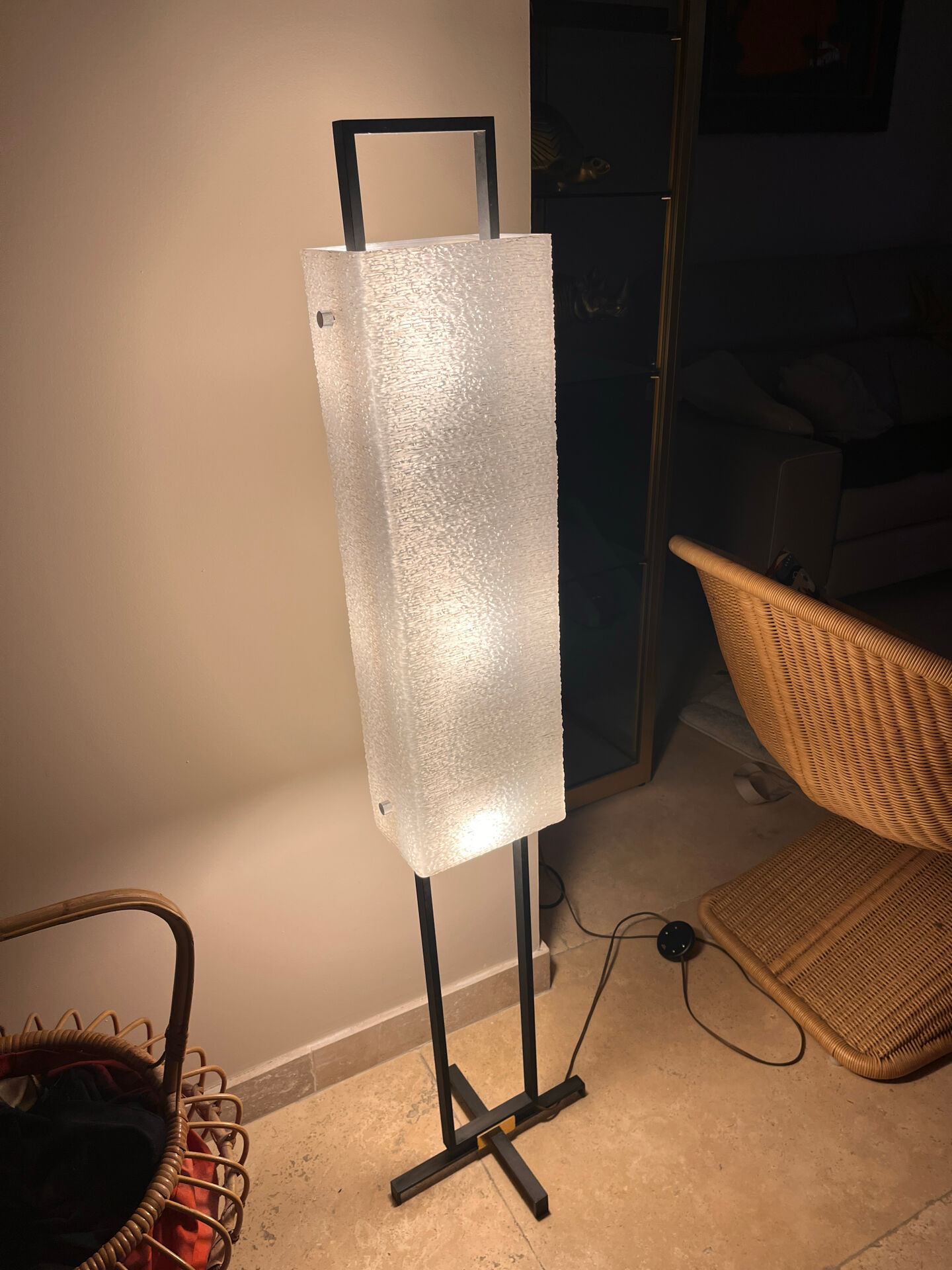 1960s design floor lamp for Arlus