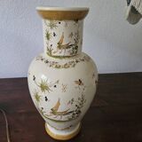 Moustier vase signed