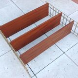 String shelf with 3 trays, vintage 60/70