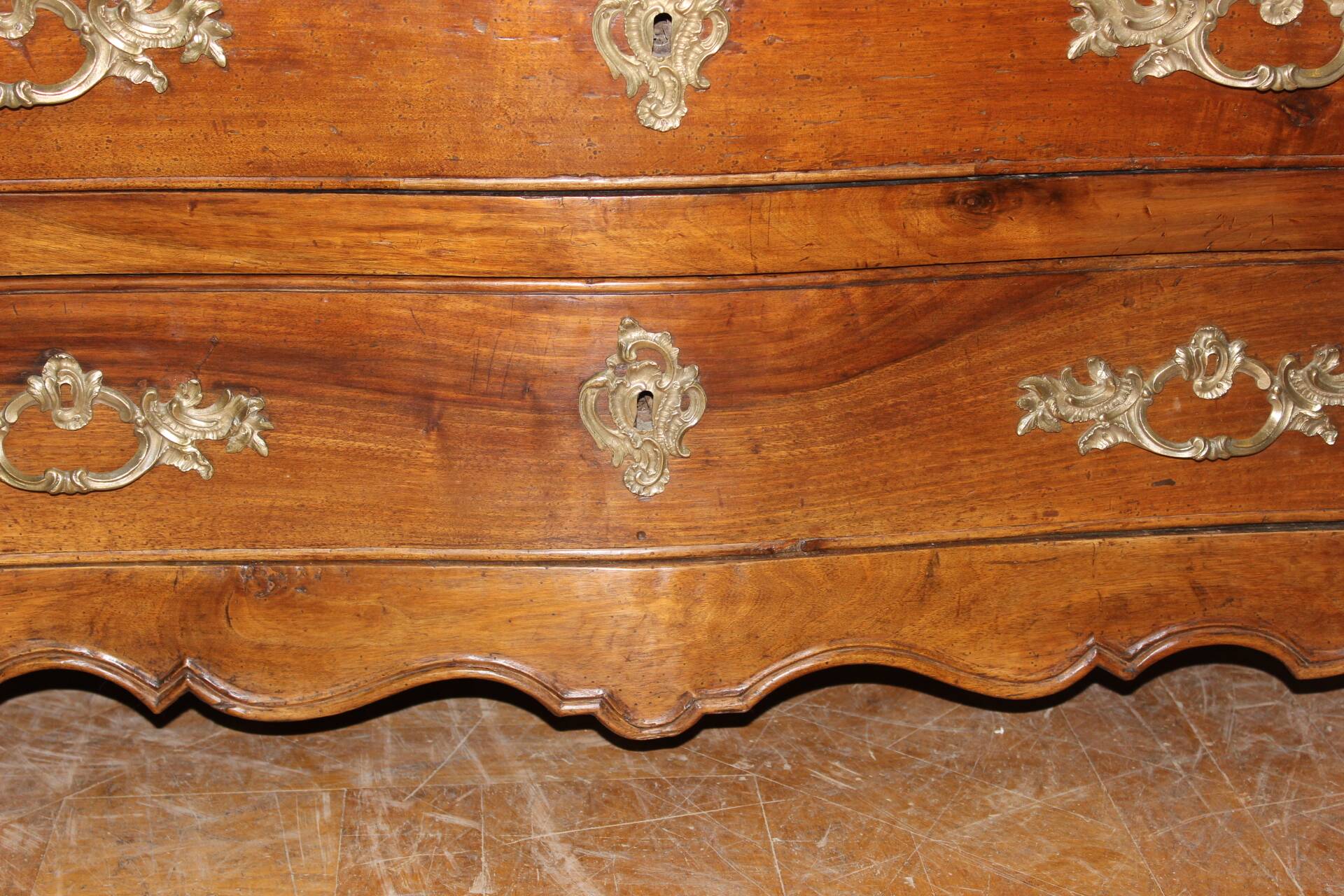 Eighteenth-century walnut tomb commode.