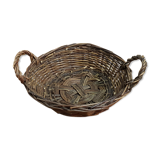 Raw wicker basket vintage