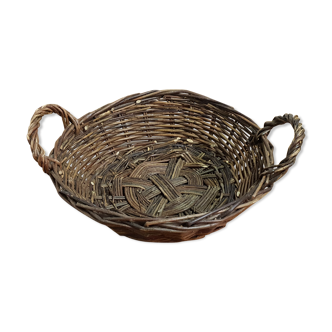 Raw wicker basket vintage