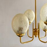Vintage chandelier design amber globes