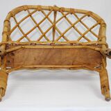 Rattan magazine holder