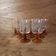 9 Luminarc "Antique" amber-stemmed red wine glasses