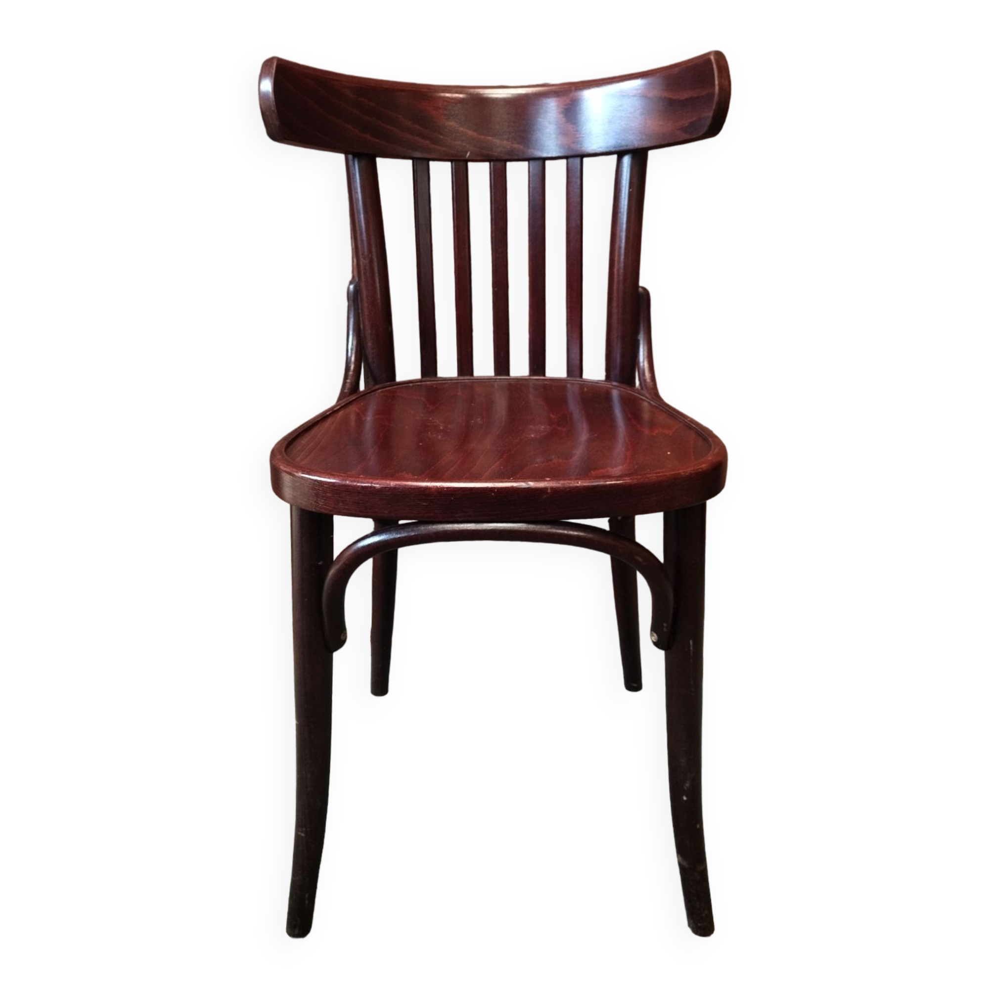 Turned wood bistro chair