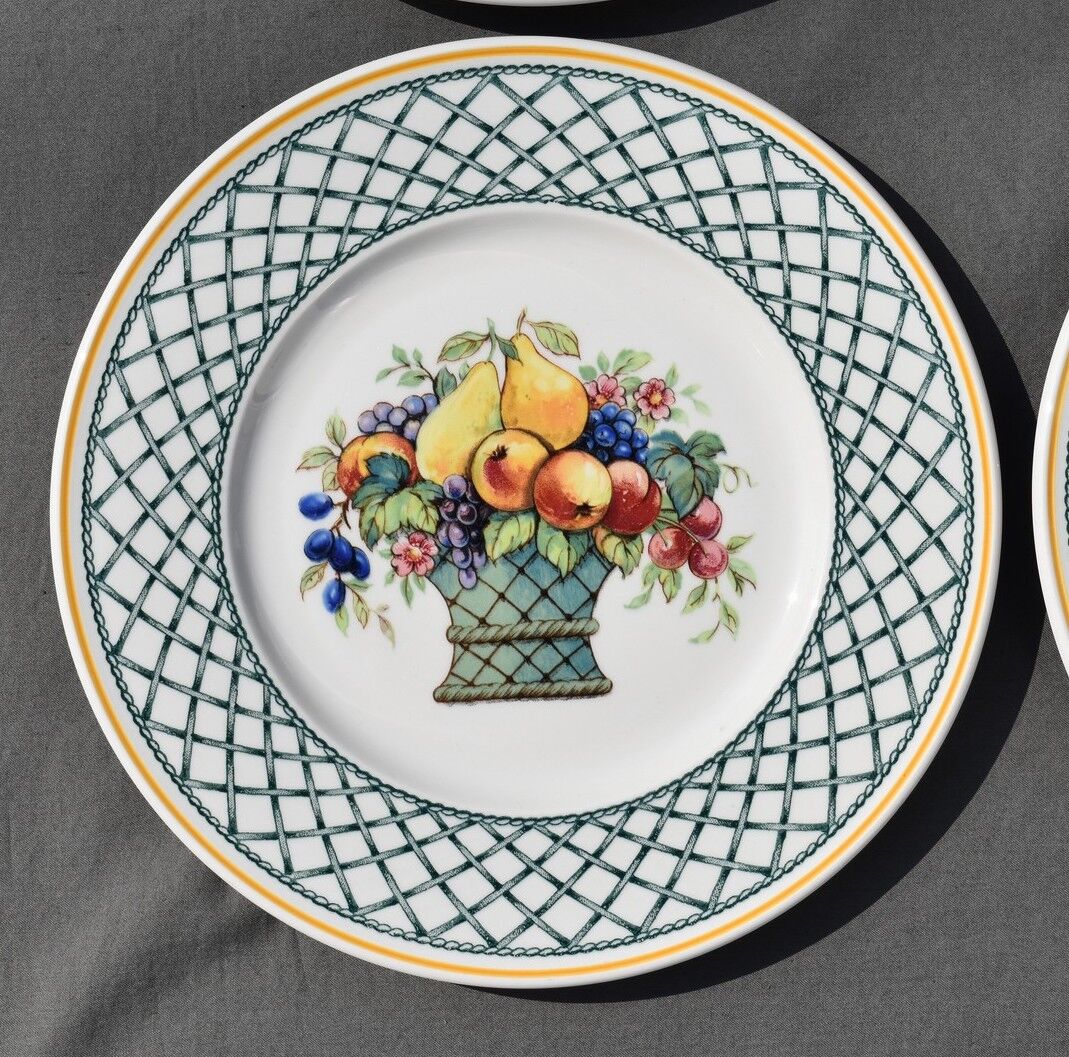 6 dessert plates Villeroy & Boch basket model