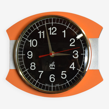 Vintage orange Japy clock