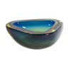 Blue and green Murano Geode ashtray