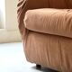 Club armchair in short terracotta velvet, Steiner Paris France 1970