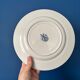 Set of 6 antique flat plates Moulin des Loups model Cardère |