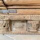 Door & old Indian balcony from Rajasthan in solid teak