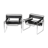 Paire de fauteuils Wassily, Marcel Breuer, design 1925