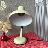 Beige metal space age lamp