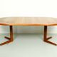 Mid Century Modern E. Valentinsen style Danish Teak Expandable Dining Table