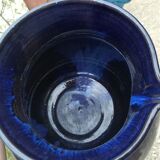 Pitcher in ceramic blue 5-litre varnished