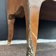 Bordeaux inlaid chest of drawers with marble and bronze ornament