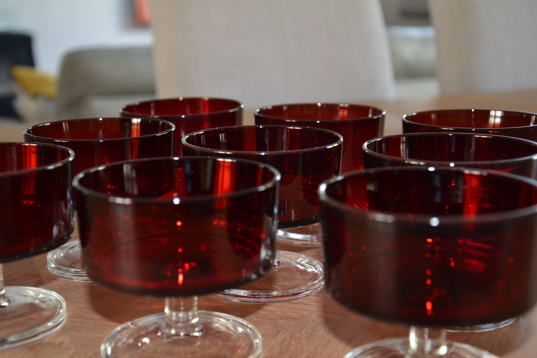 9 champagne glasses Model Sweden Luminarc