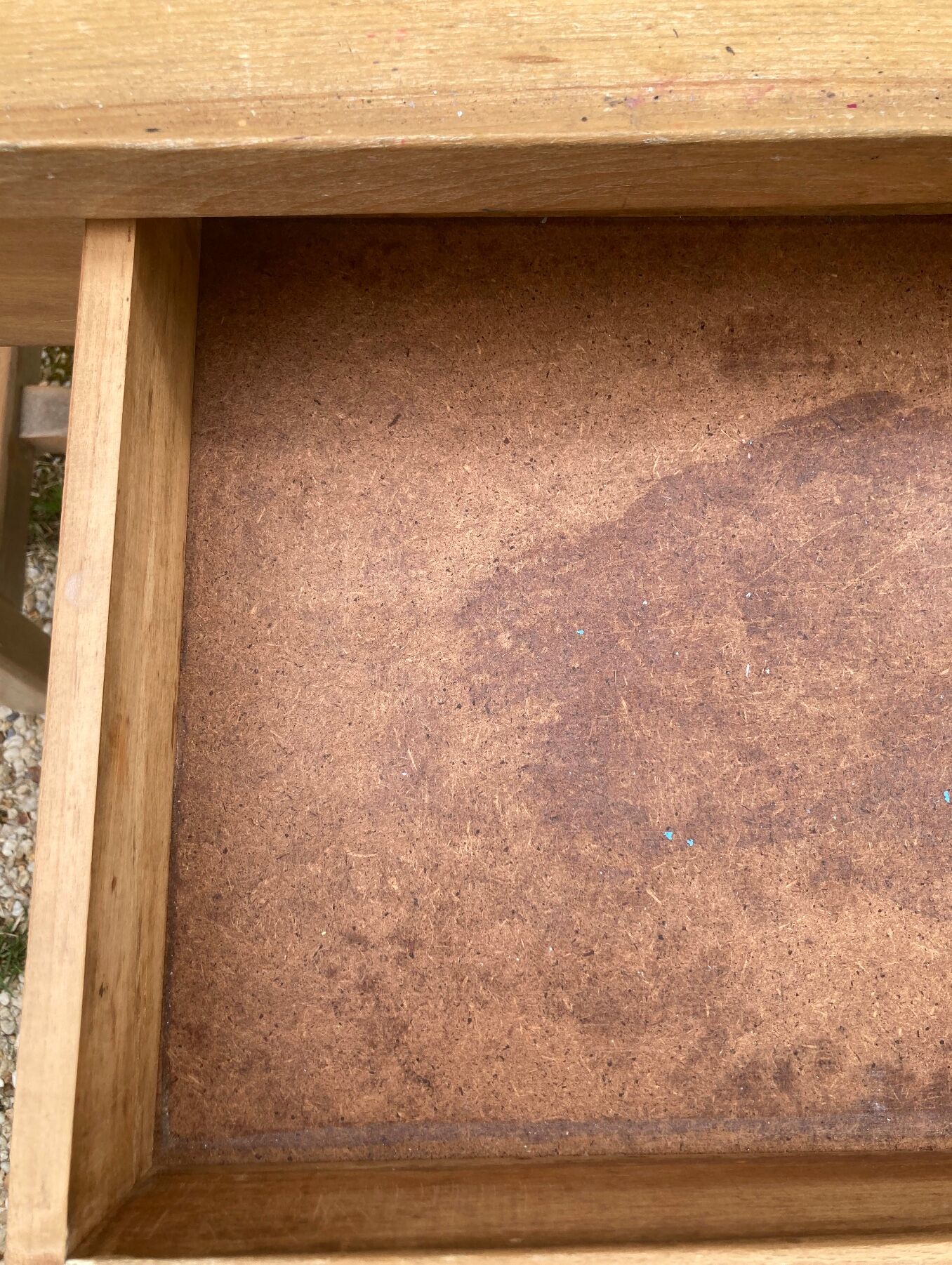 Antique solid wood desk