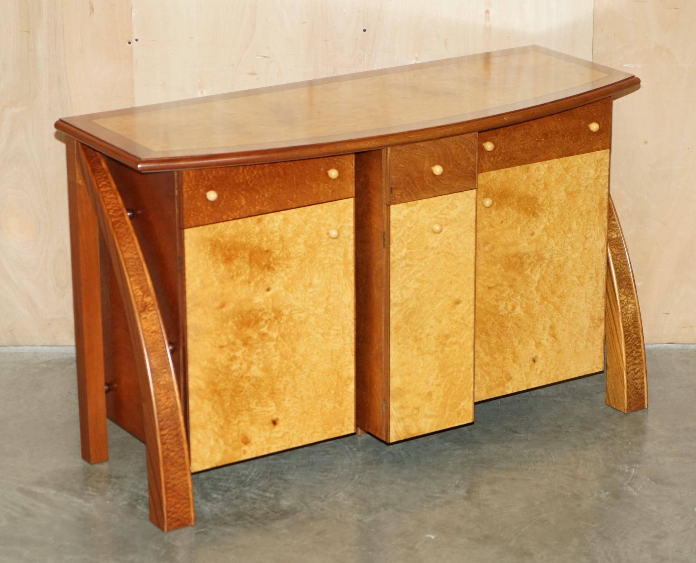 Very Art Deco in burl maple and thuja wood by Andrew Vara.