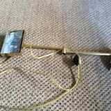 Wall lamp in gold metal