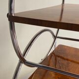 Art deco rolling bar cart, hungary 1930s