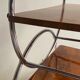 Art deco rolling bar cart, hungary 1930s