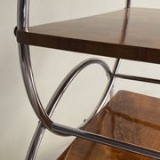 Art deco rolling bar cart, hungary 1930s